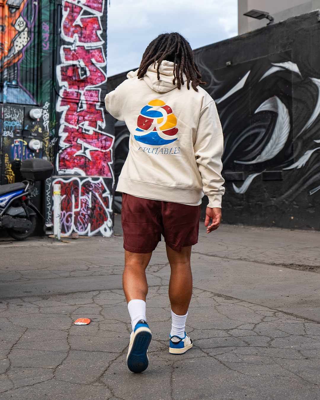 REPS ECRU HOODIE